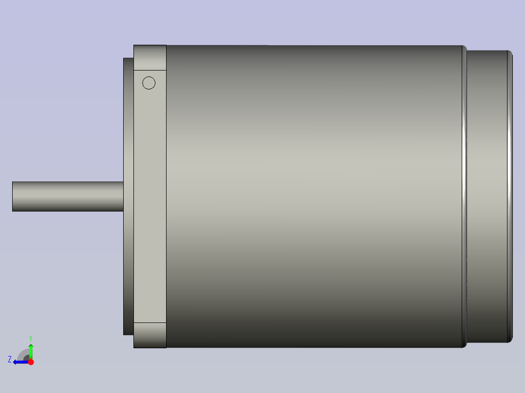60AC(6W)微型交流圆轴基本型电机60YS06WDV11右视图