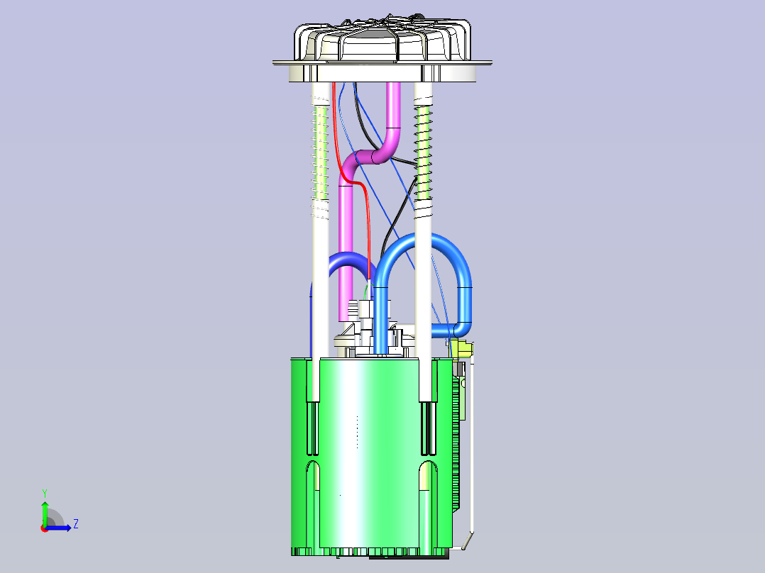 燃油泵结构图左视图