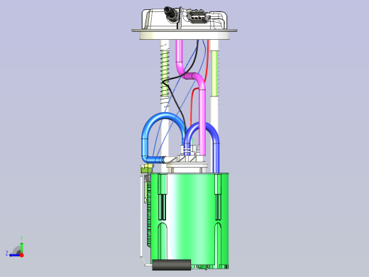 燃油泵结构图右视缩略图