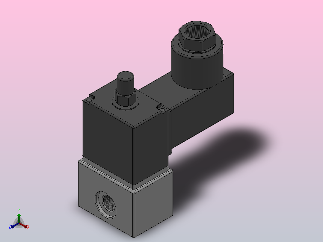 QDX型电磁先导阀[Q22DX-L1]主视图