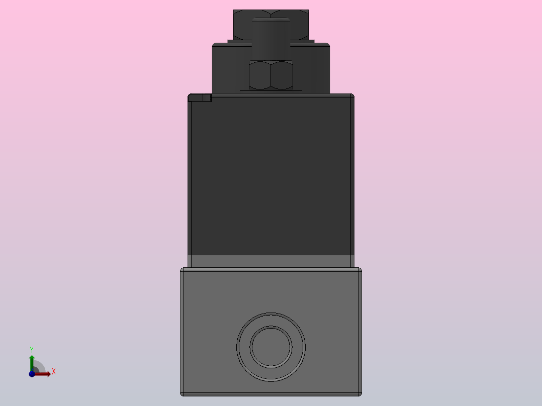 QDX型电磁先导阀[Q22DX-L1]前视图