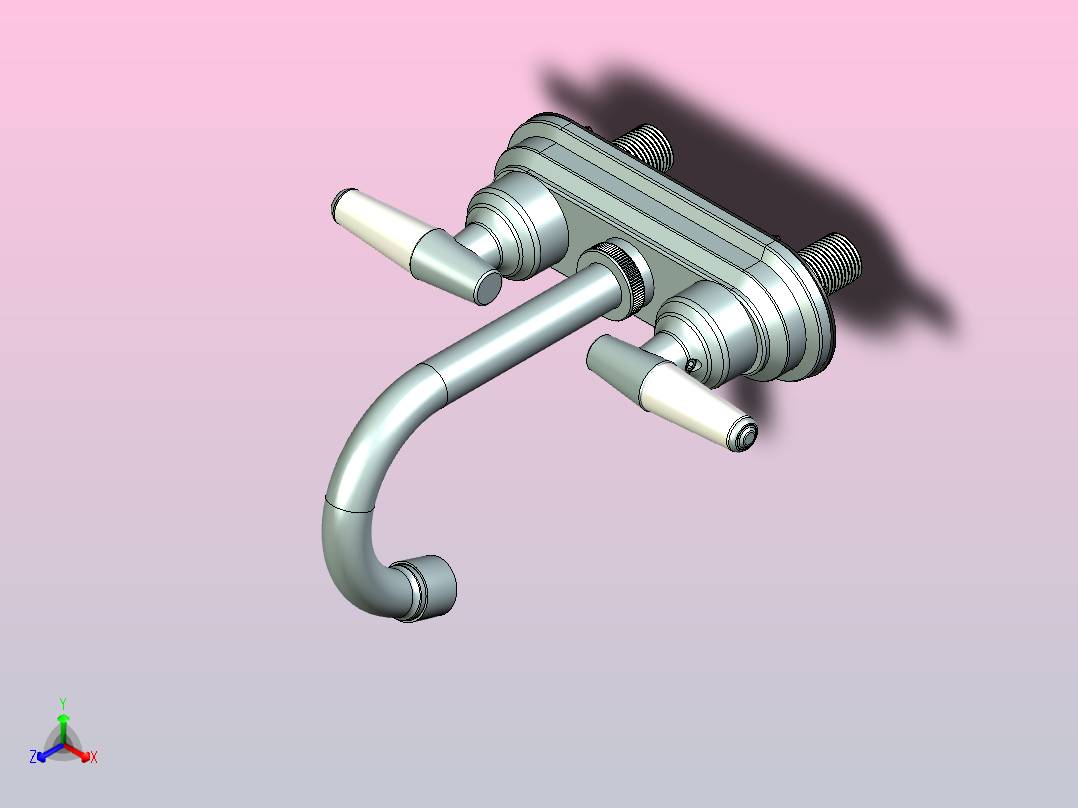 厕所水龙头#1主视图