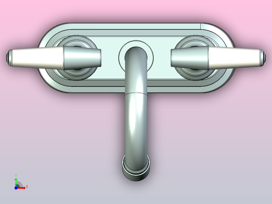 厕所水龙头#1前视图