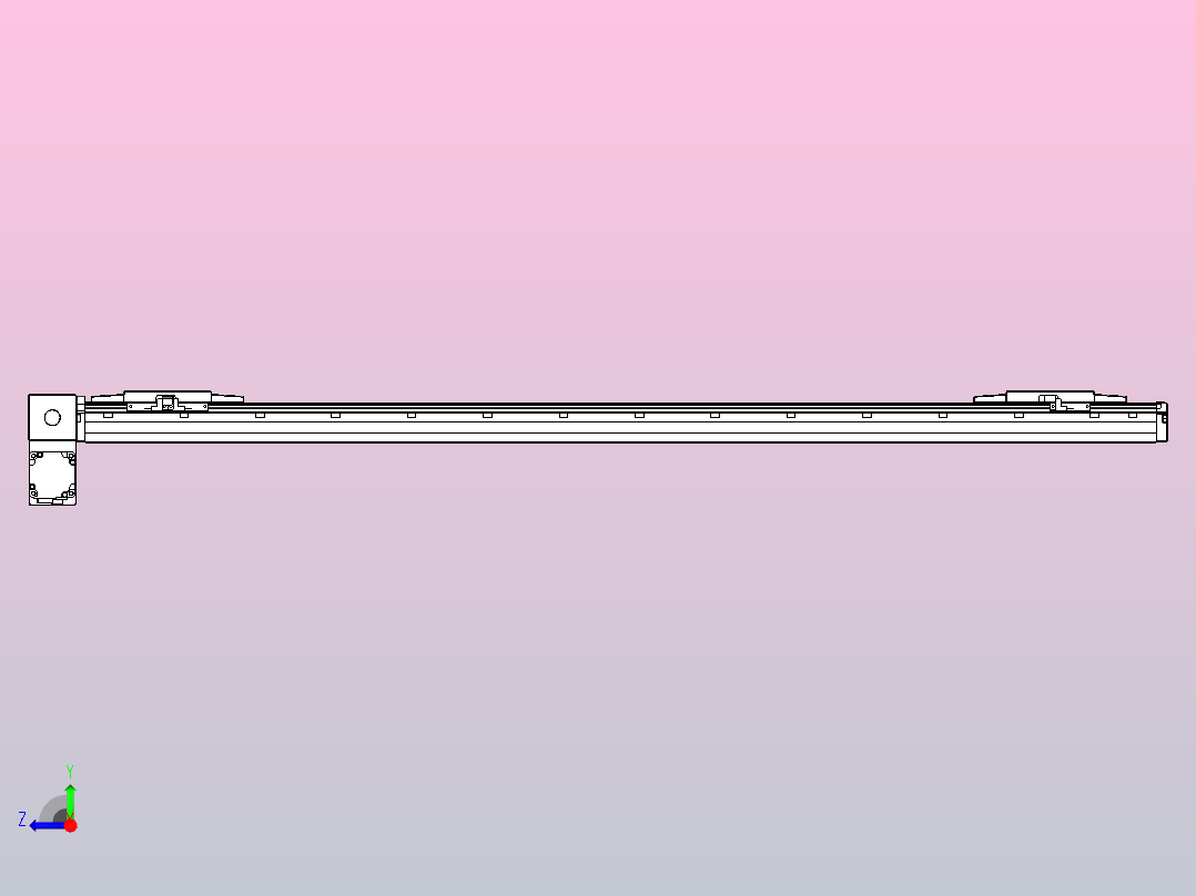 皮带直线轴双滑块型TPA-GCBS-120-P70-L475-LP-M20-N3右视图