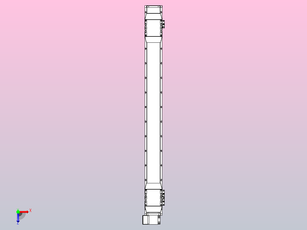 皮带直线轴双滑块型TPA-GCBS-120-P70-L475-LP-M20-N3俯视图