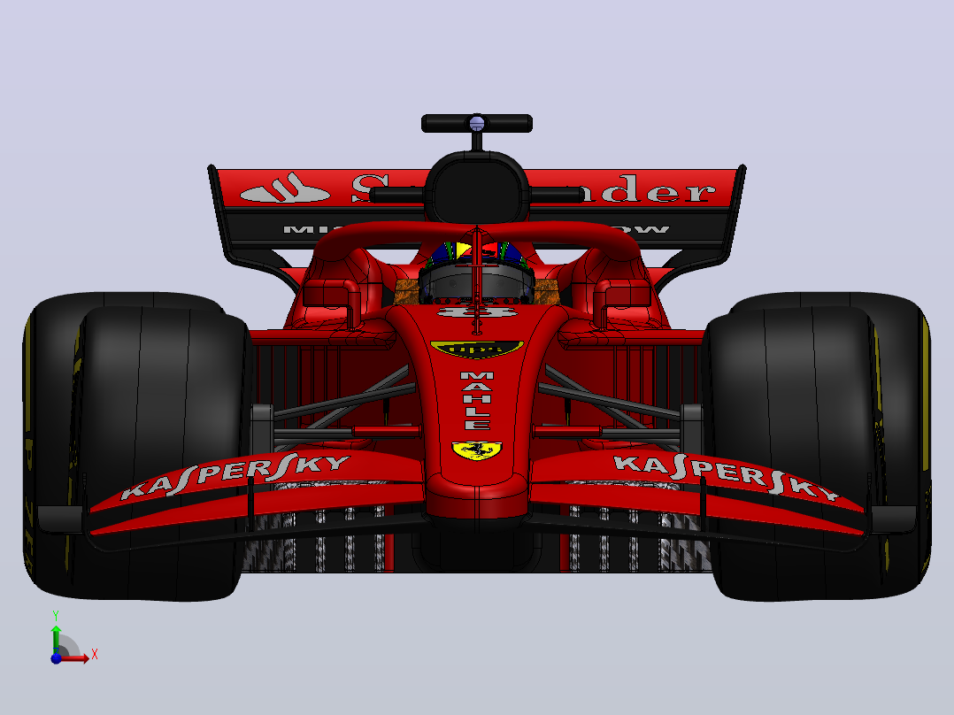 F1法拉利概念车前视图