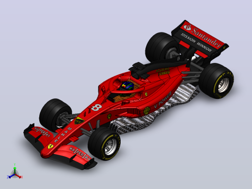 F1法拉利概念车正等轴测缩略图