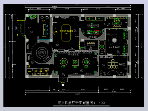 16茶文化展厅设计图1.1dwg