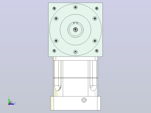 PW140双轴 PGH115-L1 22-110-145-M8 转向器PW140 双轴输出 带115斜齿减速机左视缩略图