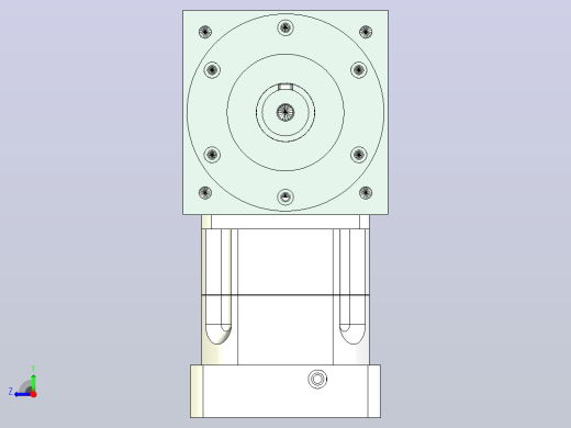 PW140双轴 PGH115-L1 22-110-145-M8 转向器PW140 双轴输出 带115斜齿减速机右视缩略图