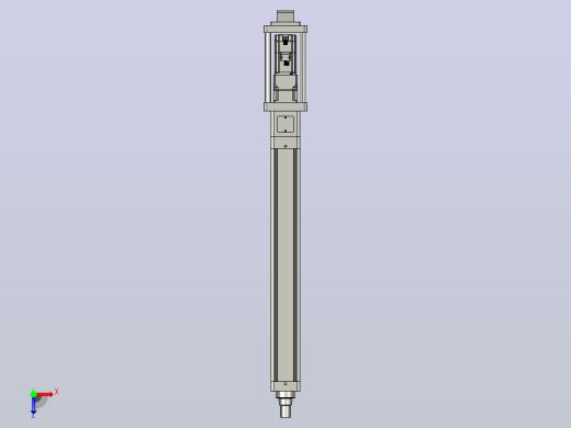 轻载电动缸TPA-ESR100-3210C-L700-M-CA-W-P75-JX-C3俯视缩略图