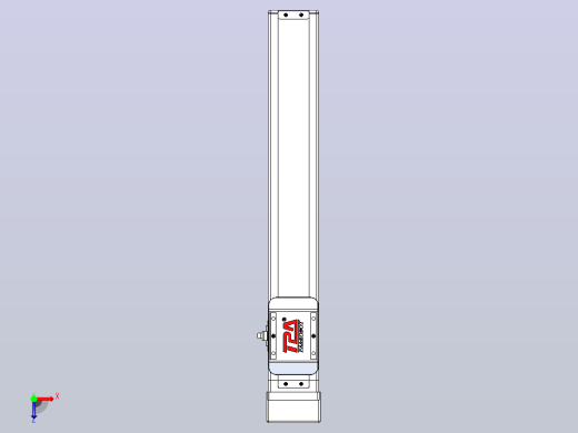 滚珠丝杠直线轴带导轨全封闭TPA-HCR-65S-1610C-L350-MP-Y-P20-N3俯视缩略图