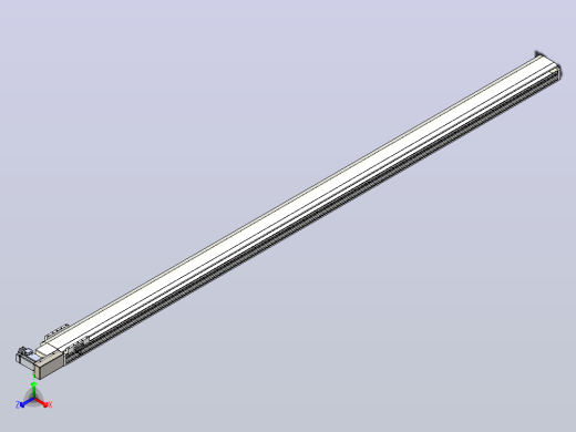 皮带直线轴半封闭可选导轨TPA-HNB-140D-120-L2800-MR-C-P40-N3正等轴测缩略图