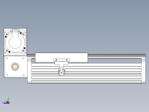 皮带直线轴半封闭可选导轨TPA-HNB-202D-140-L100-LU-Y-P75-N3右视缩略图
