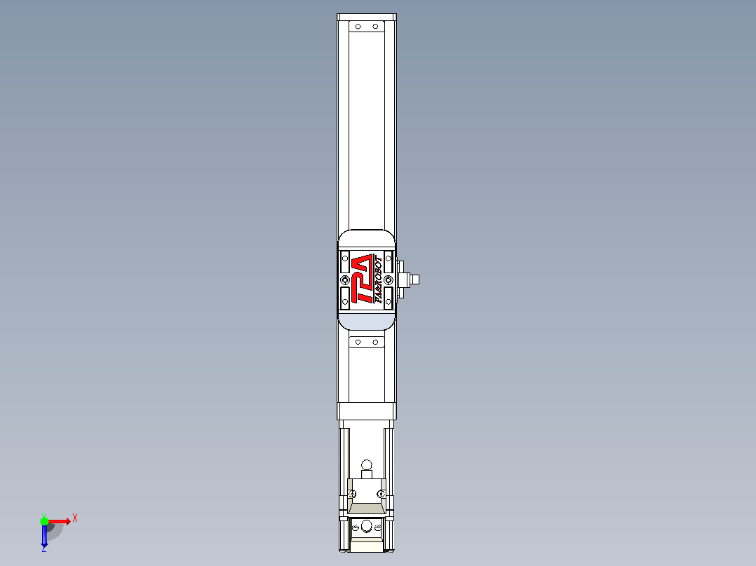 滚珠丝杠直线轴带导轨全封闭TPA-HCR-40S-0802C-L120-M-Y-P10-N3俯视图