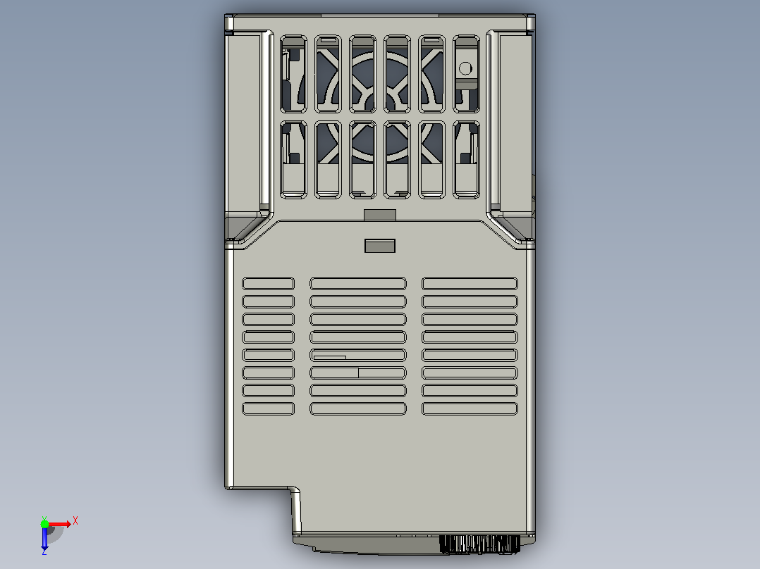 VFD9A0MH43ANSAA变频器[DELTA_IA-MDS_VFD-MH300-Frame-C1_D-3D_20170406]台达俯视图