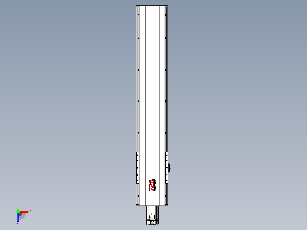 日规模组半封闭丝杆TPA-HNR-202D-2510C-L850-M-C-P75-N3俯视图