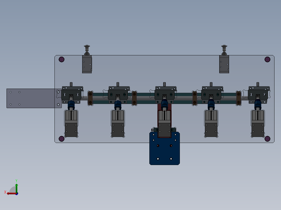 测漏夹具后视图