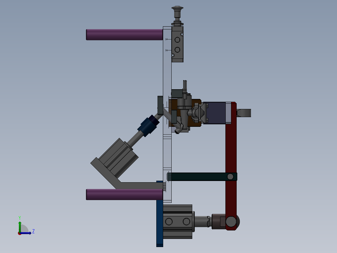 测漏夹具左视图