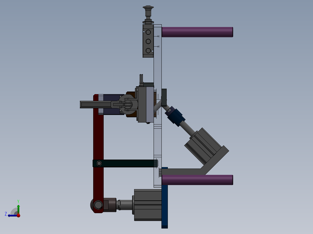 测漏夹具右视图