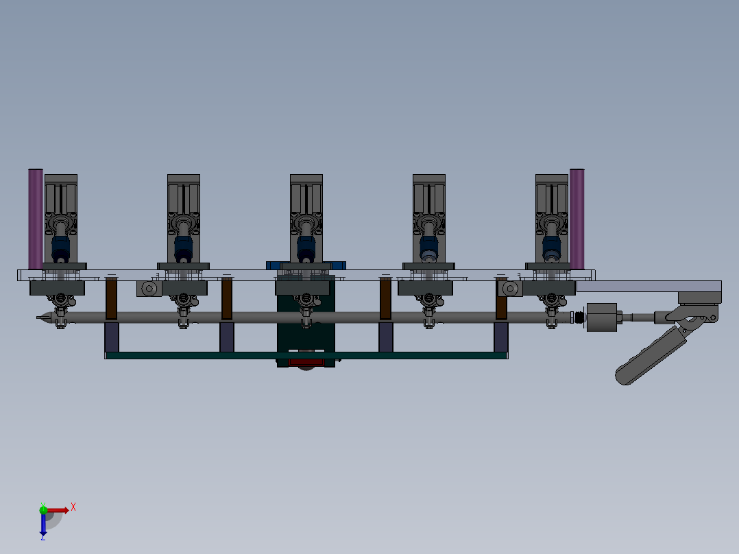 测漏夹具俯视图