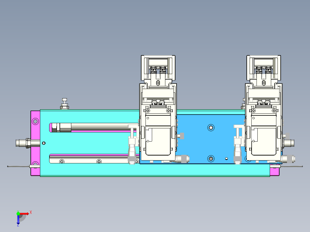 TYPE-C焊接夹具（step）俯视图