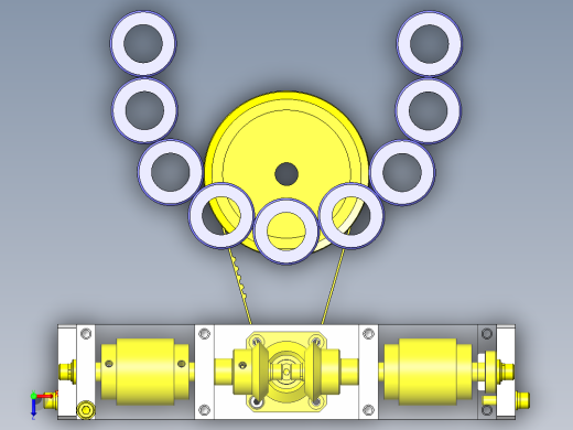 输送机旋转机构俯视缩略图