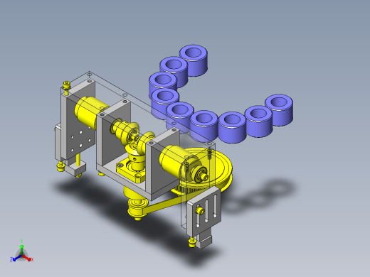 输送机旋转机构正等轴测缩略图
