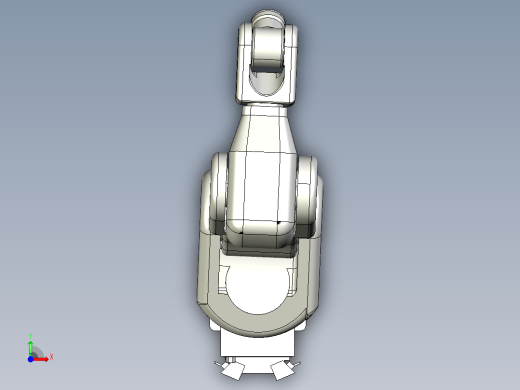Kawasaki RS003 3kg机械臂模型3D图纸 STEP格式前视缩略图