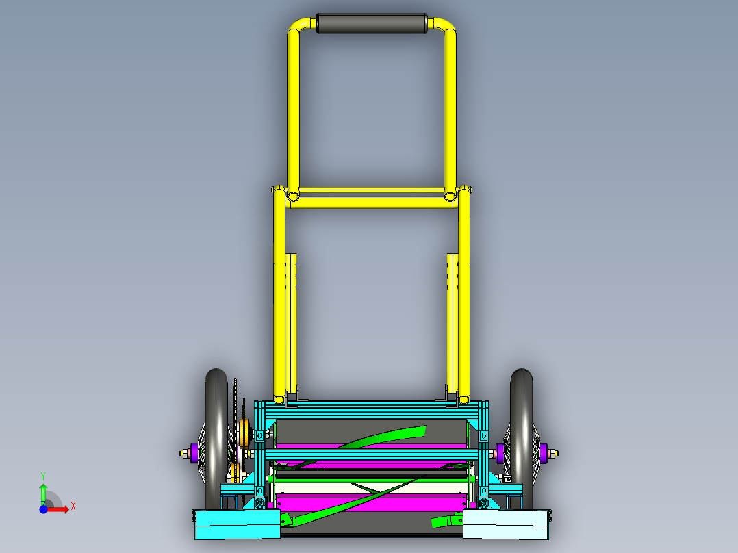 环卫机割草机前视图