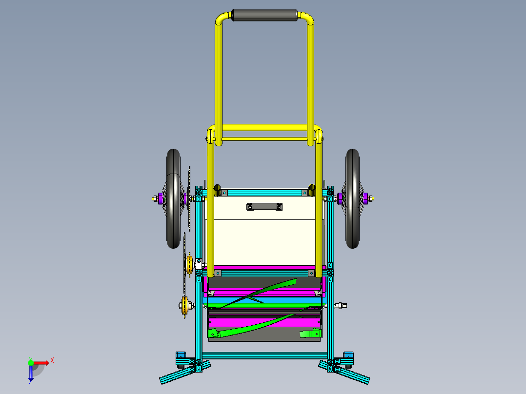 环卫机割草机俯视图