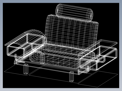 室内家具和灯具等的模型十二-K-S34