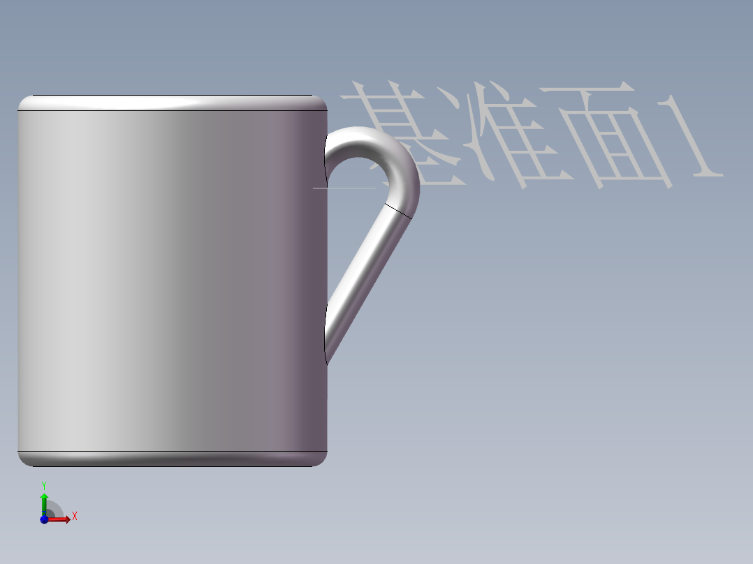 茶杯前视图