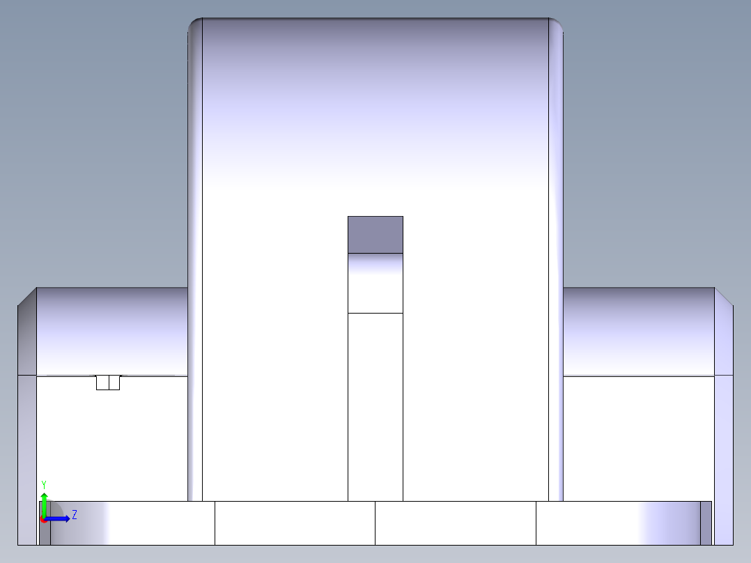 变速器上盖设计左视图