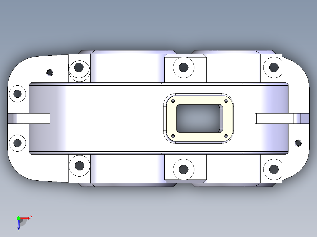 变速器上盖设计俯视图