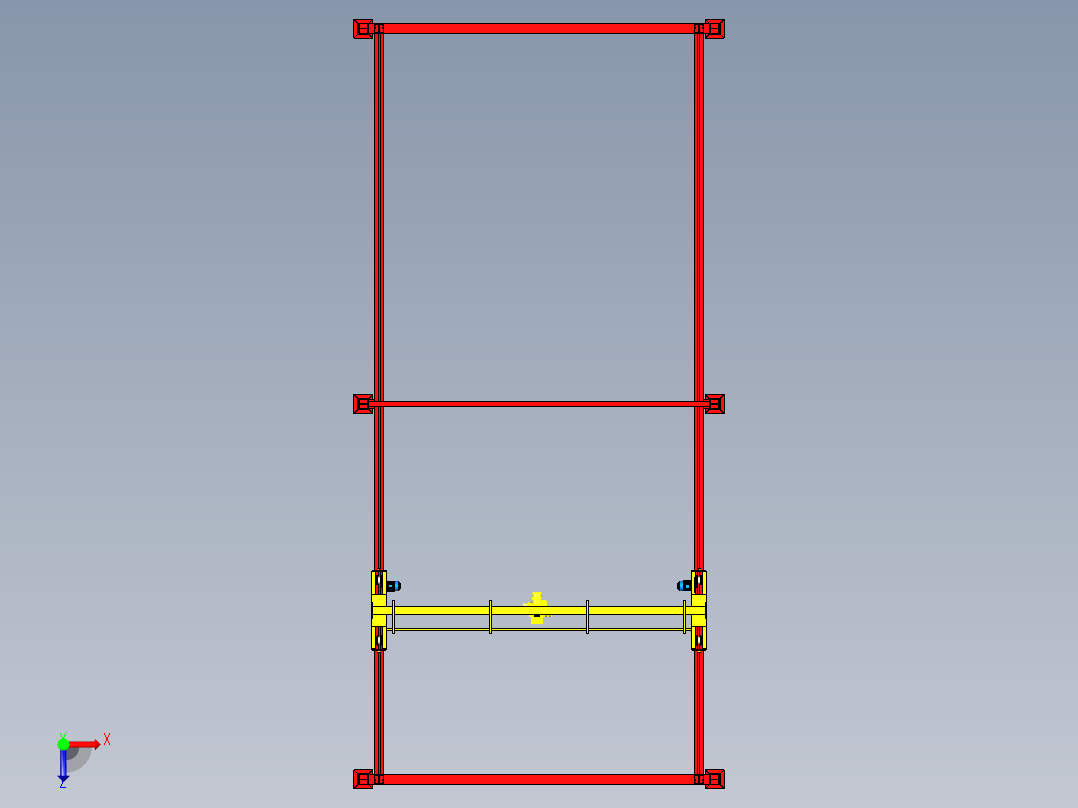 高架起重机1吨俯视图