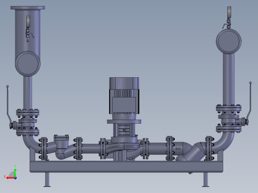 多级管道离心泵后视缩略图