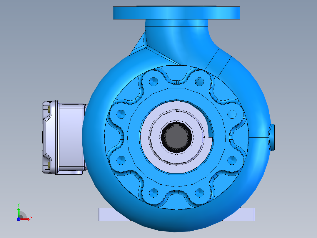 WQ腐蚀离心泵前视图