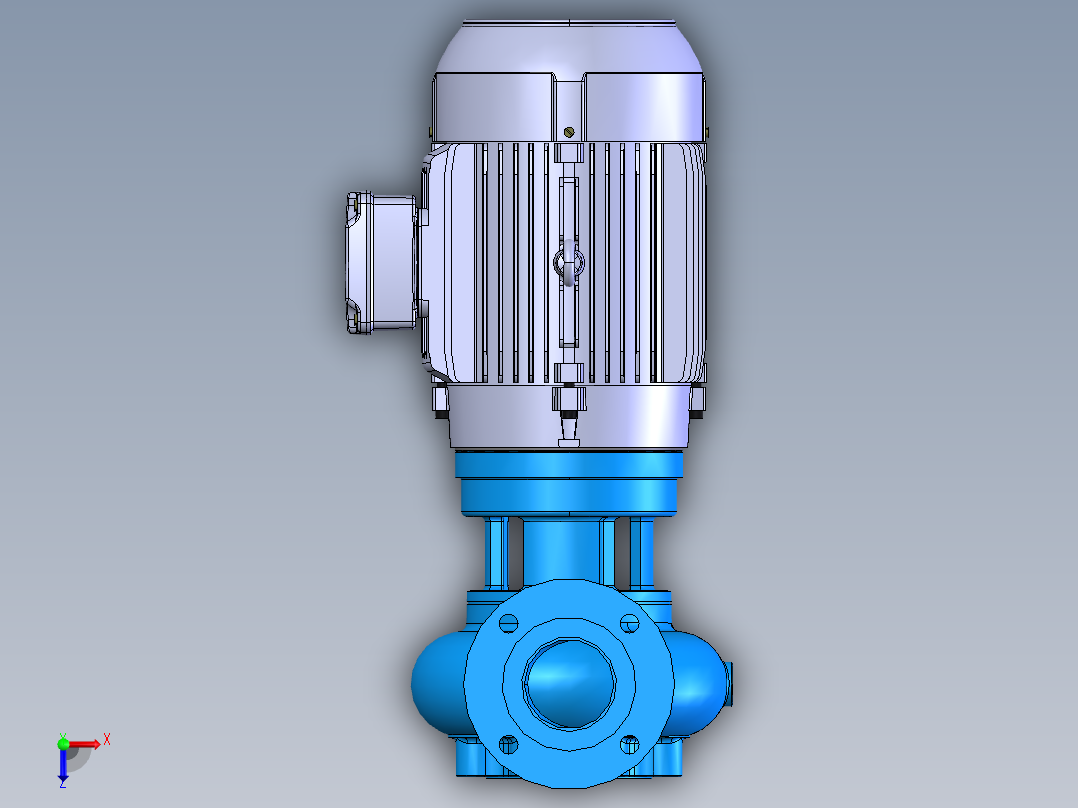 WQ腐蚀离心泵俯视图