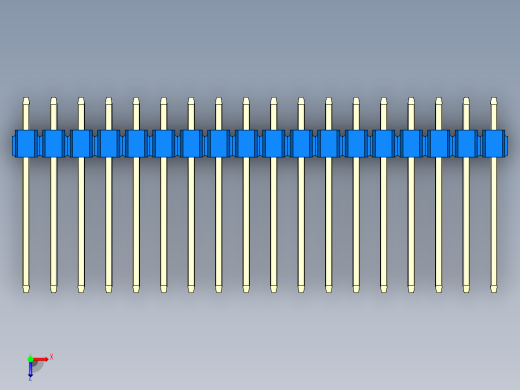 彩色公头100mil（2.54mm）系列-DS1021_blue_1x18p_100mil_Type5_rev1.0俯视缩略图
