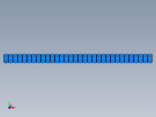 彩色公头100mil（2.54mm）系列-DS1021_blue_2x32p_100mil_Type1_rev1.0前视缩略图