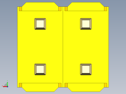 彩色公头100mil（2.54mm）系列-DS1021_yellow_2x02p_100mil_Type1_rev1.0后视缩略图