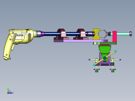 用于圆管外壁钻斜孔的定位工装左视缩略图