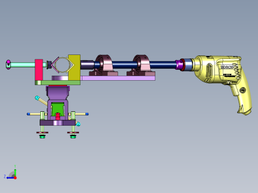 用于圆管外壁钻斜孔的定位工装右视缩略图