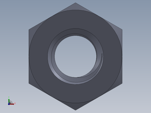 公制螺母-M4x0.7前视缩略图