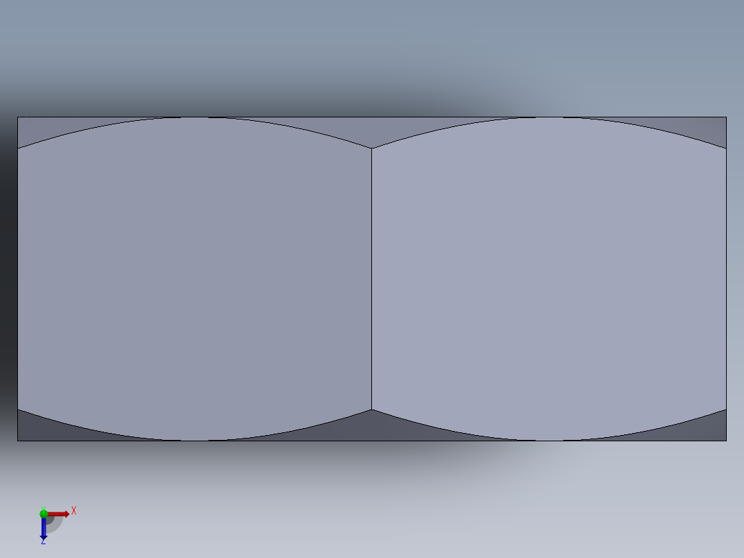 公制螺母-M4x0.7俯视图