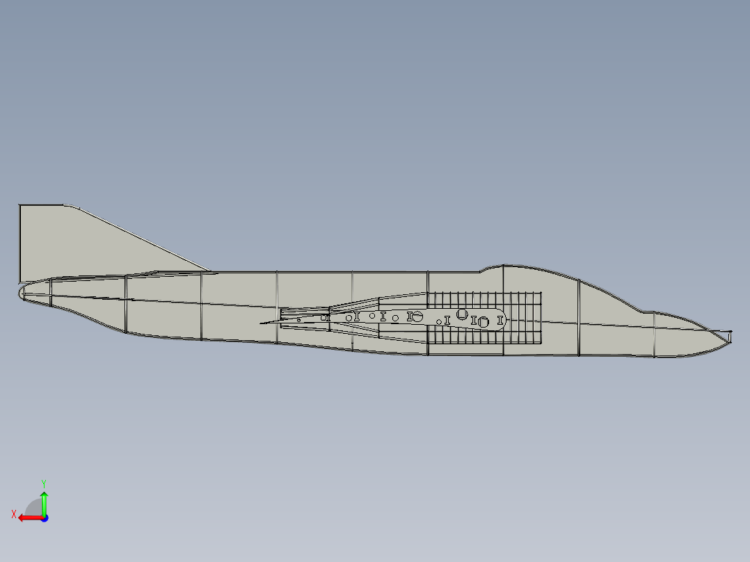 F-4战斗机模型图右视图