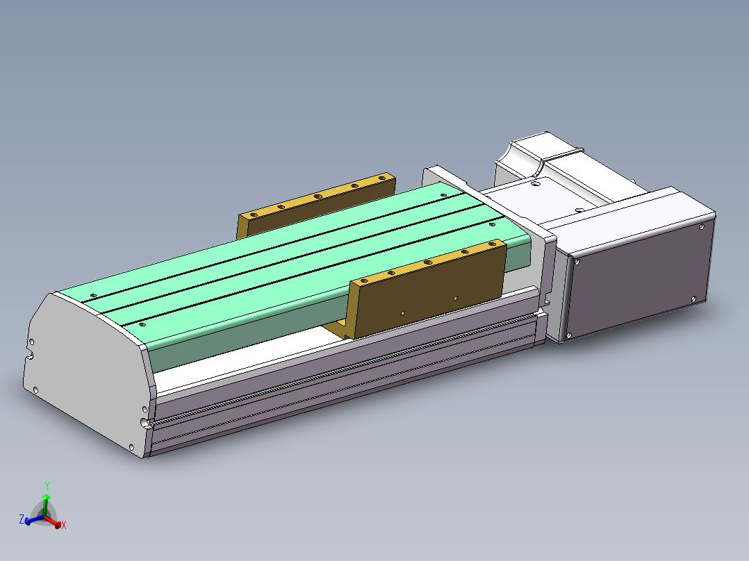 MTB同步带半封闭MTB14M-L-200W主视图