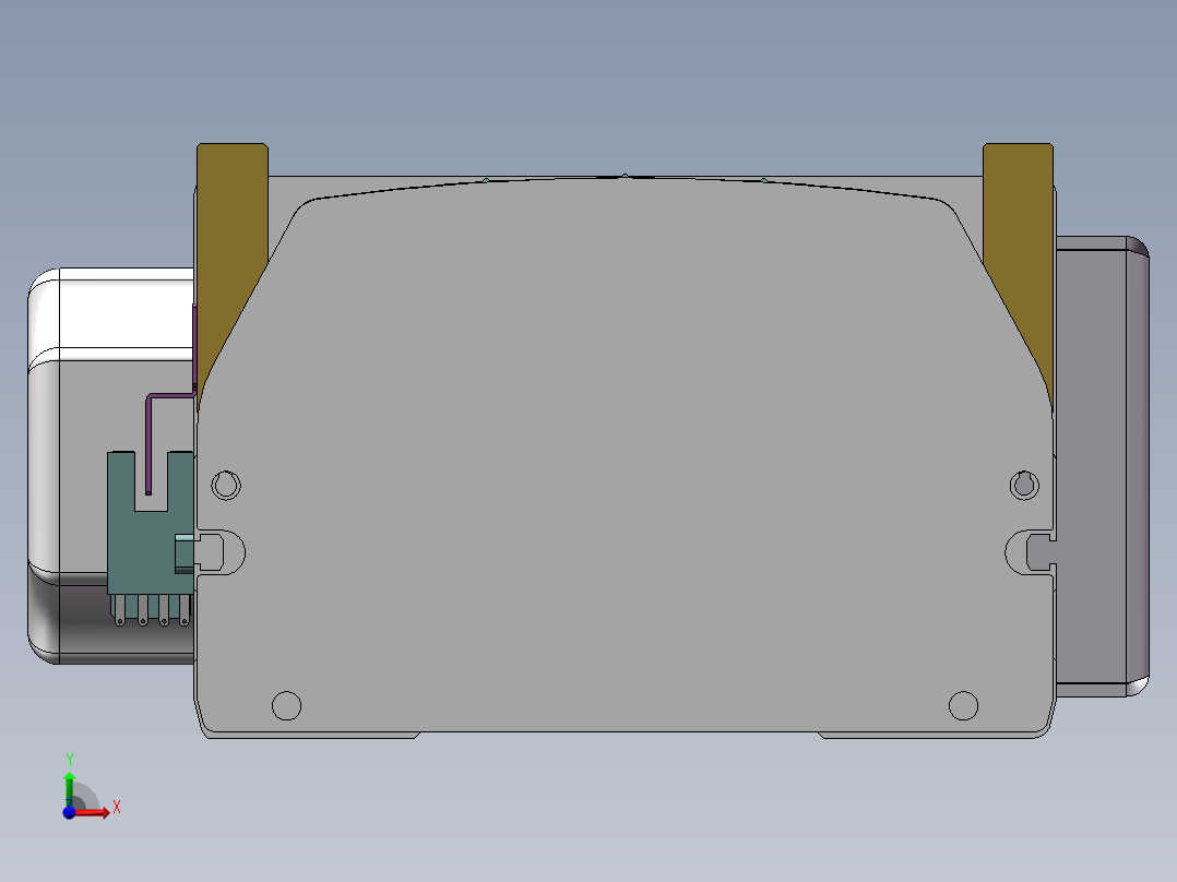 MTB同步带半封闭MTB14M-L-200W前视图