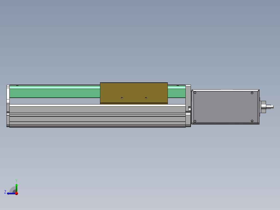 MTB同步带半封闭MTB14M-L-200W右视图